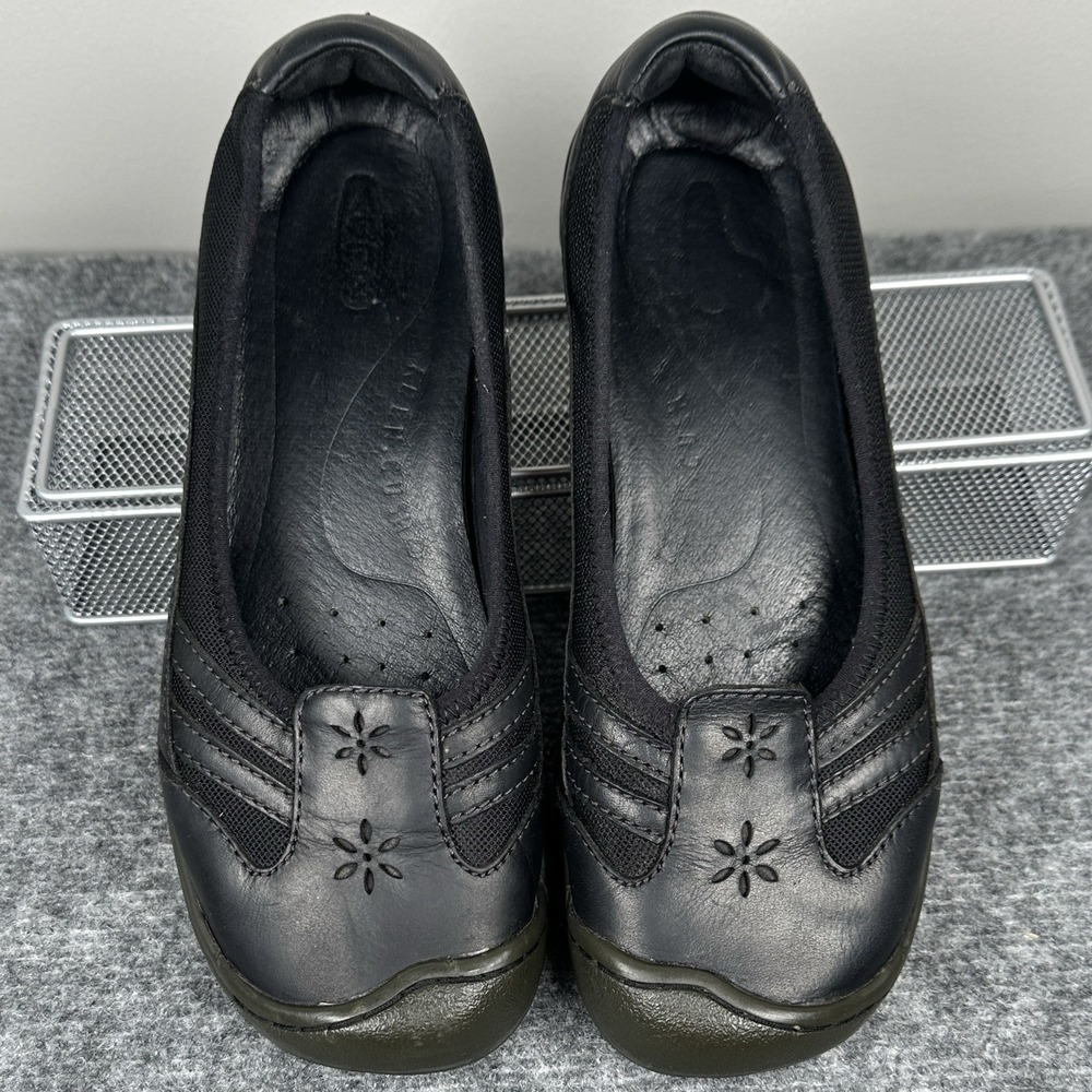 KEEN Paradise Ballerina Black Leather Ballet Flats Women's 8 Comfort Shoes